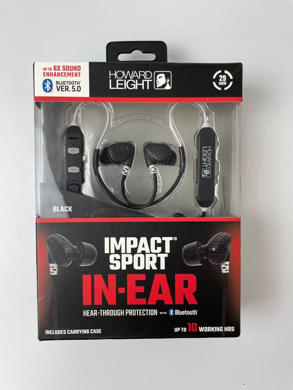 Наушники активні Howard Impact Sport In-Ear Hear Through Technology під каску/шолом Чорний (21547044)