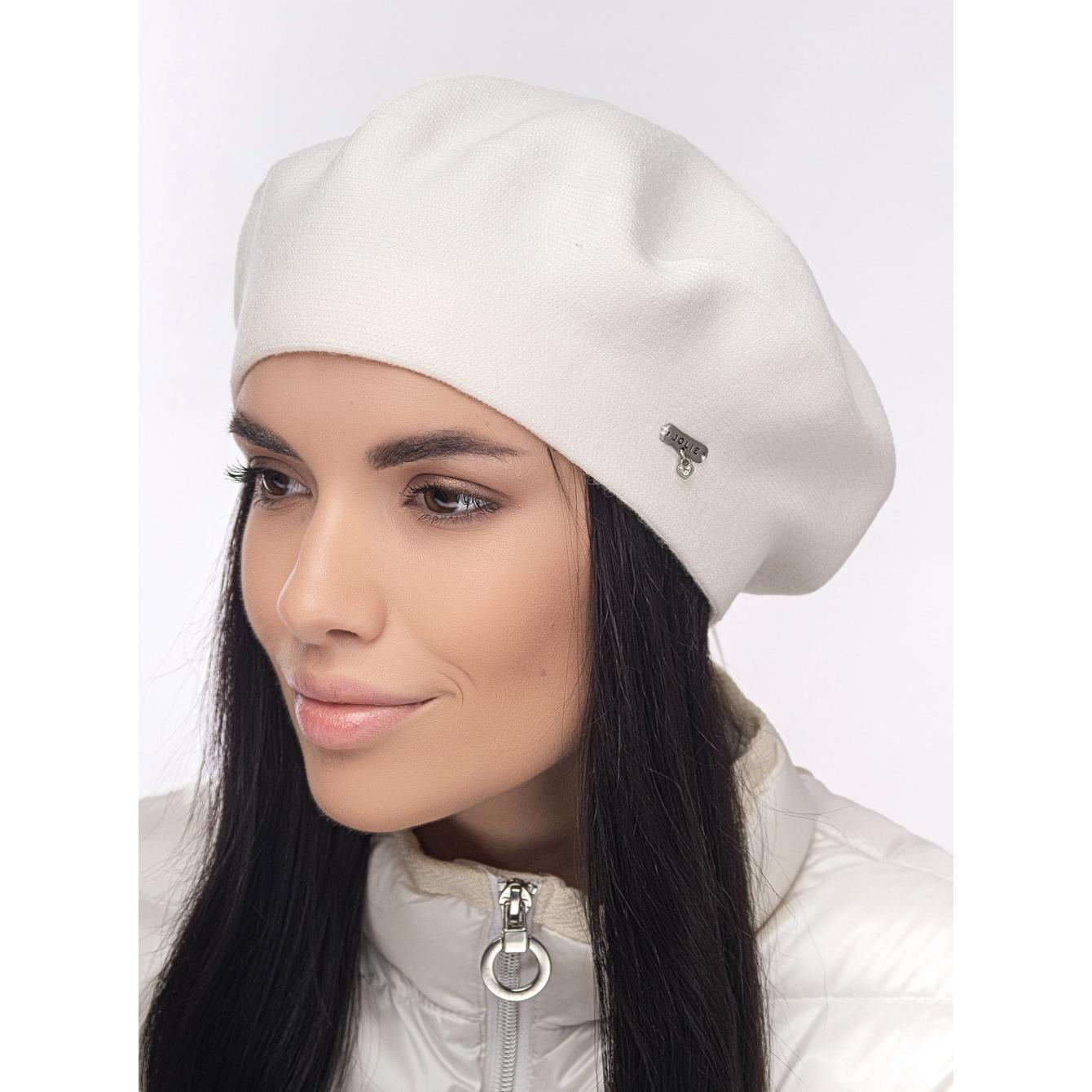 Берет женский Leks Клеопатра двойной шерстяной Слоновая кость (156600)