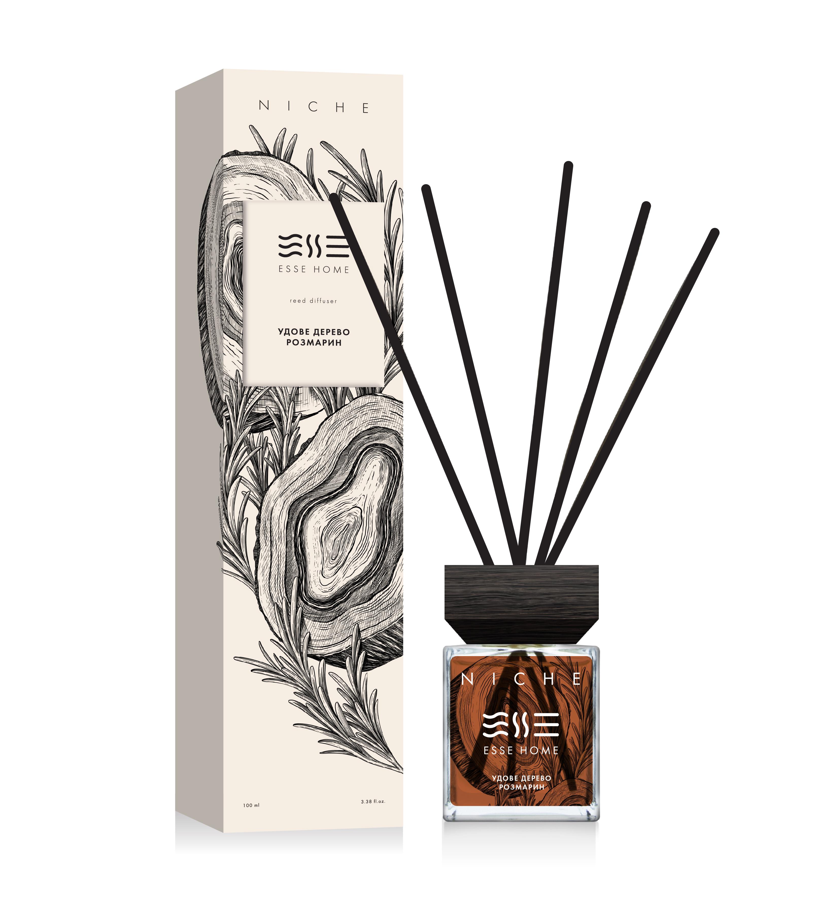 Аромадифузор Esse NICHE Вдовое дерево Розмарин 100 мл (HOME-N-OR) Аромадифузор Esse NICHE Вдовое дерево Розмарин 100 мл (HOME-N-OR)