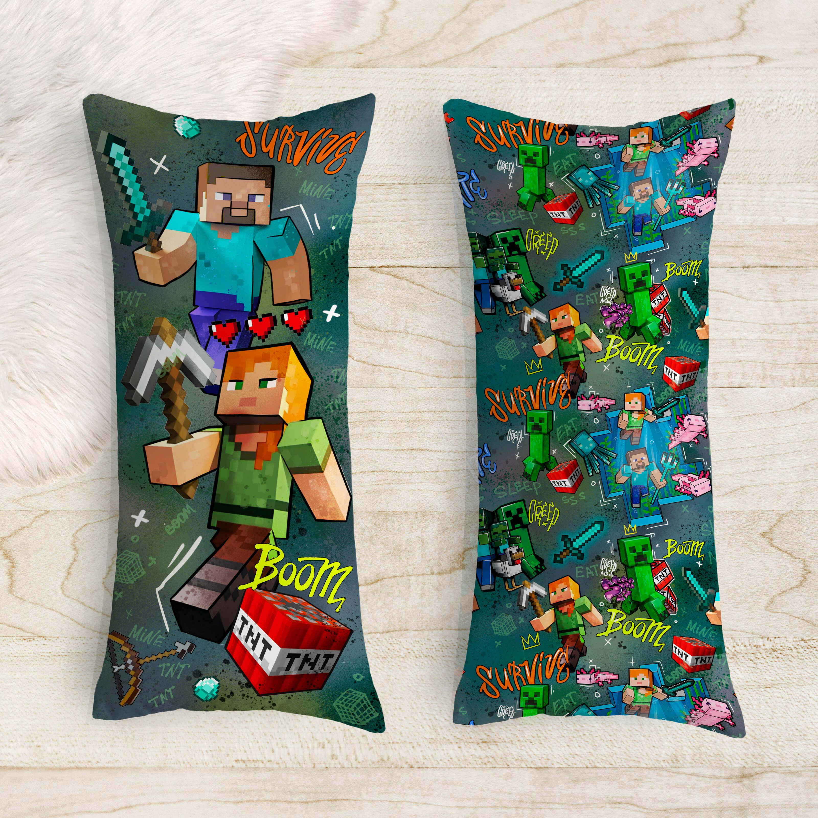 Подушка-обіймашка дакімакура дитяча Майнкрафт Алекс і Ко 40х100 см
