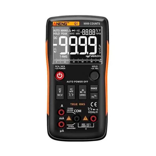 Мультиметр цифровой ANENG Q1 автовыбор True RMS 9999 отсчетов Black (709861) Мультиметр цифровой ANENG Q1 автовыбор True RMS 9999 отсчетов Black (709861)