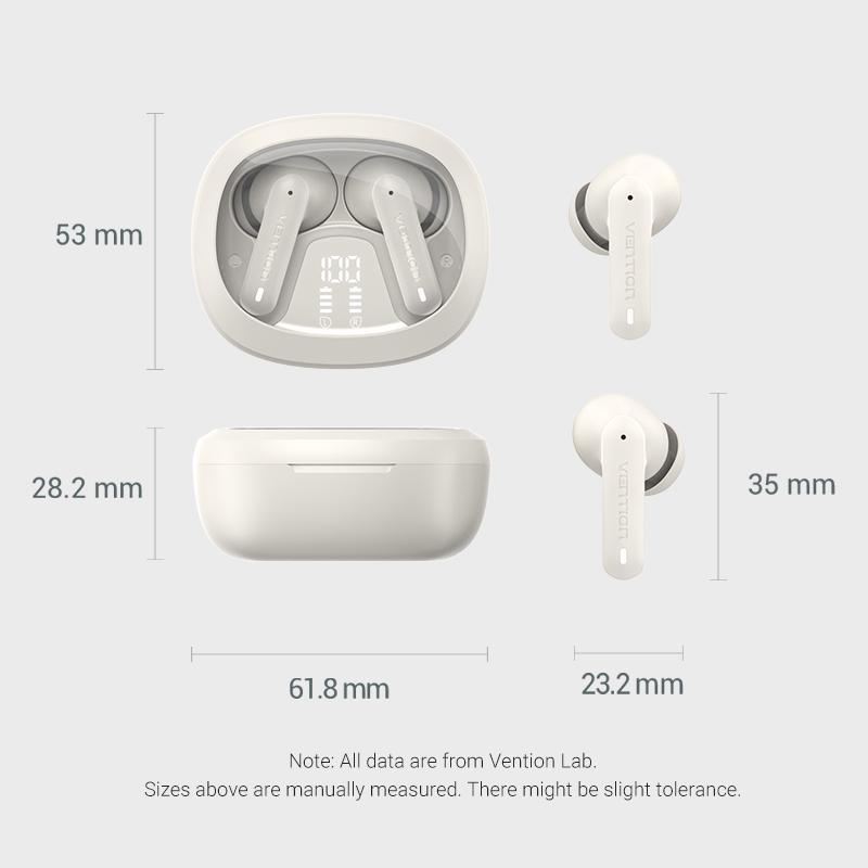 Навушники бездротові Vention Air A01 Bluetooth 5.3 TWS 24 год LED 10 мм AAC/SBC Hi-Fi водонепроникні IPX4 Чорний (NBMB0) - фото 9