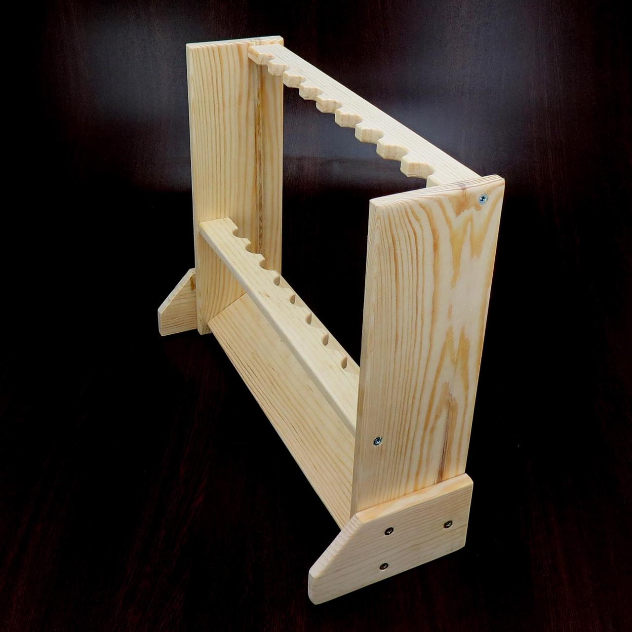 Органайзер для вудок із дерева Болонь 9 Бланже (РИБ-091301) - фото 4 Органайзер для вудок із дерева Болонь 9 Бланже (РИБ-091301) - фото 4