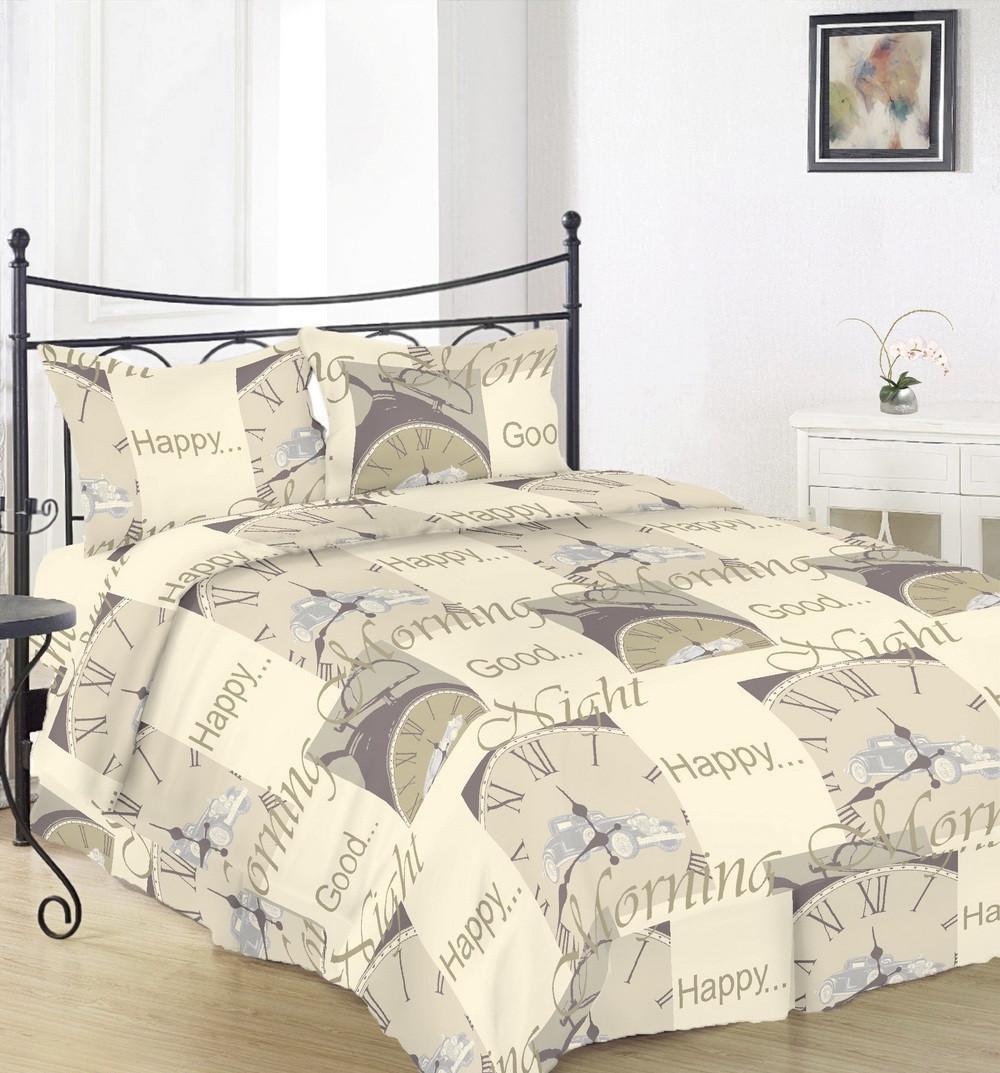 Простынь на резинке Вилена Голд Доброе утро бязь 180х200 см