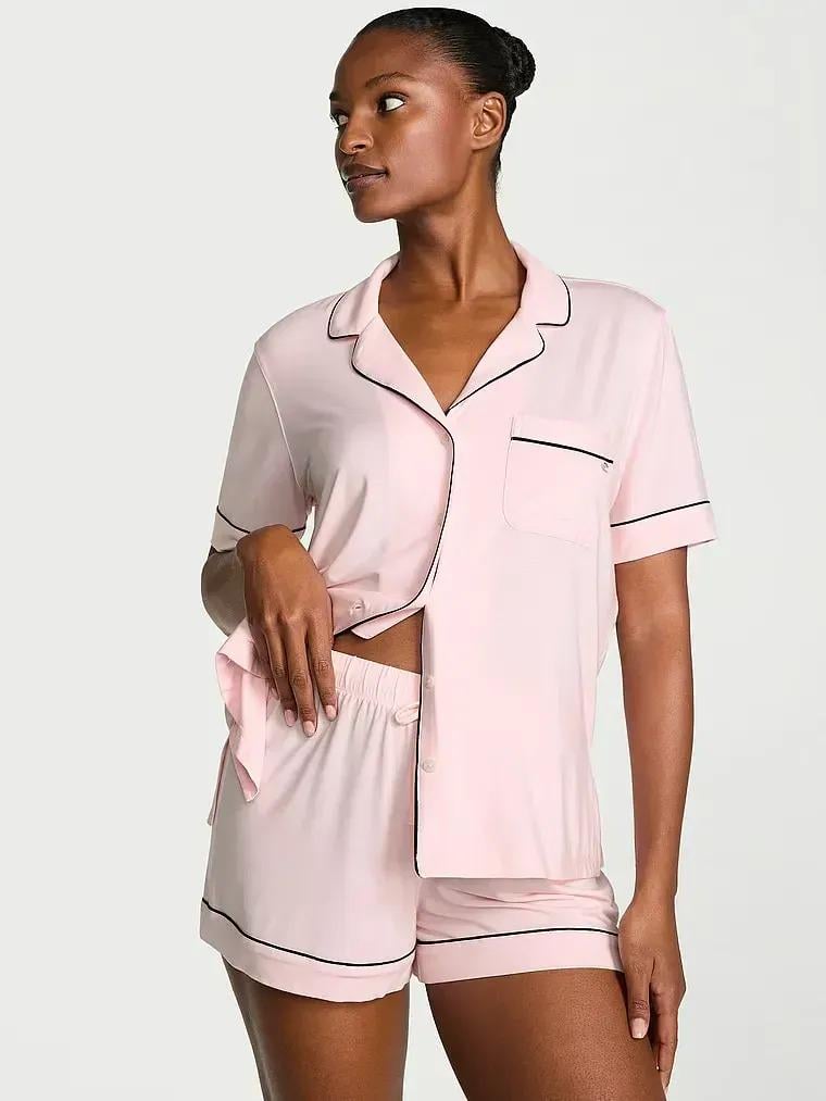 Піжама модал сорочка/шорти Victoria's Secret Modal Soft Short Pajama Set S Рожевий (27057988) - фото 1 Піжама модал сорочка/шорти Victoria's Secret Modal Soft Short Pajama Set S Рожевий (27057988) - фото 1