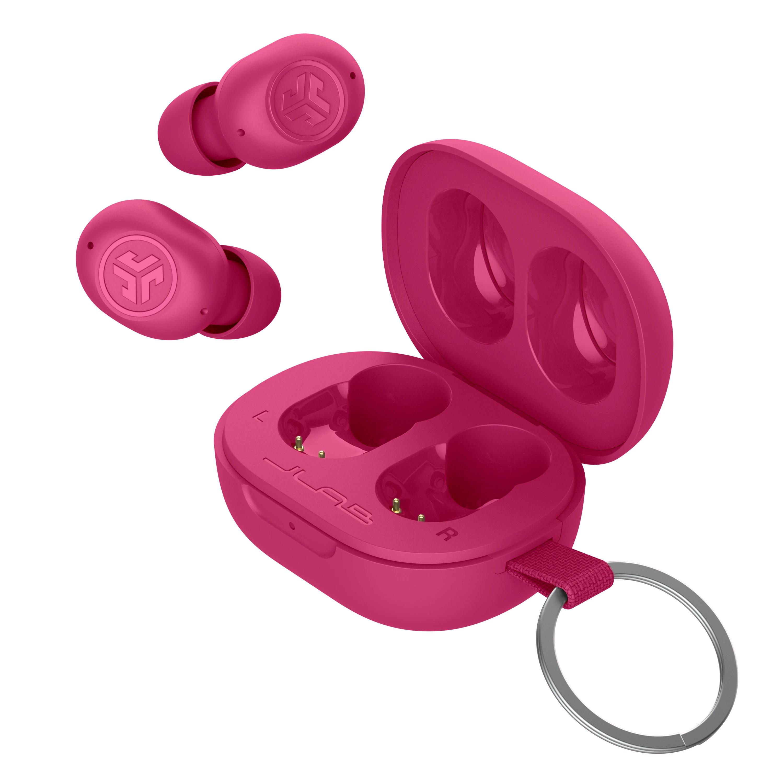 Наушники беспроводные JLab JBuds Mini Bluetooth 5.3 TWS Pink (IEUEBJBMINIRPNK124) - фото 2
