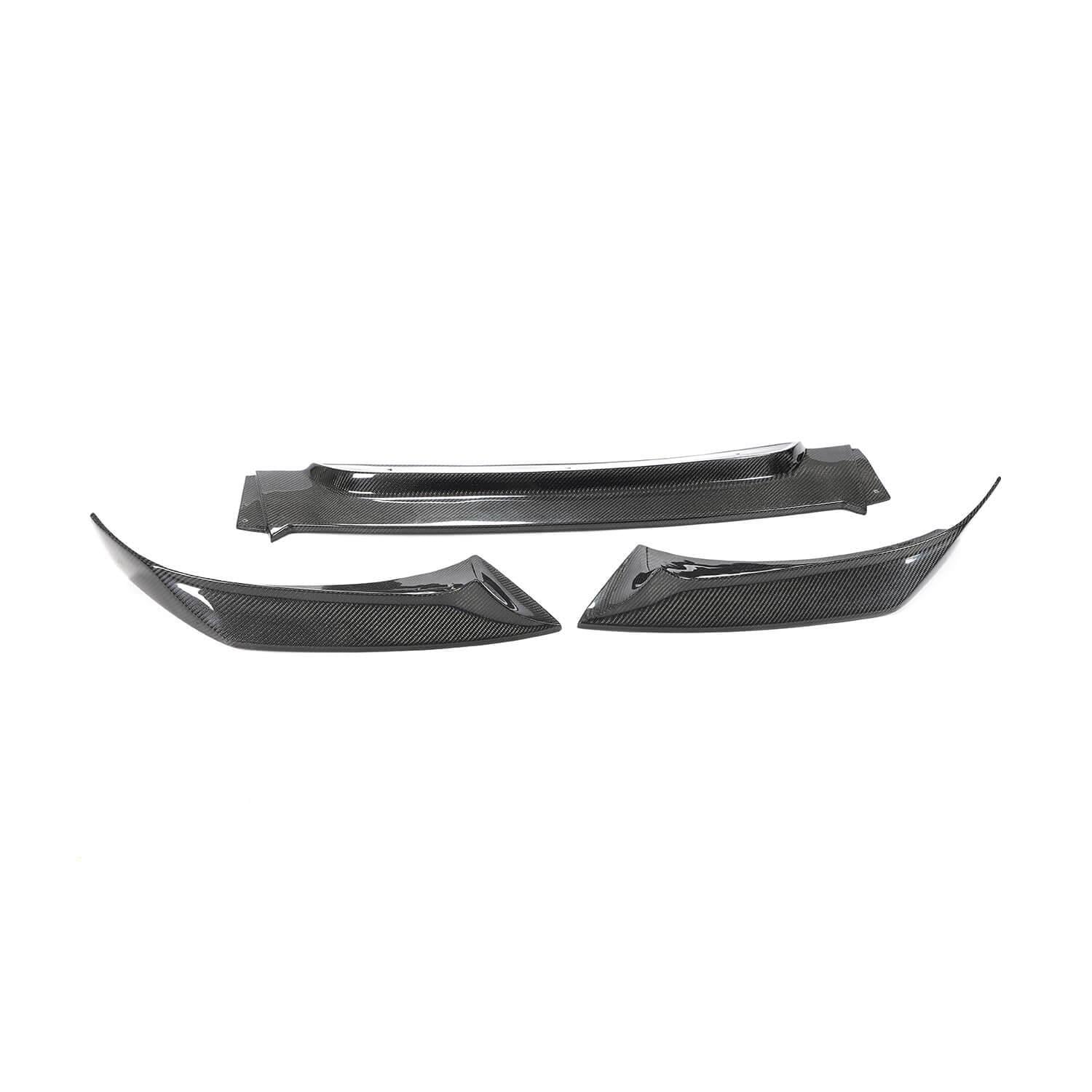 Накладка на передний бампер DDCarbon V1 Base/BMW X6 F-16 2014-2019 карбон (136856)