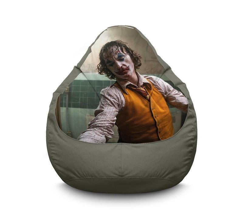 Кресло мешок iPuff Joker Dancing clown Оксфорд XXXL 100х135 см Серый