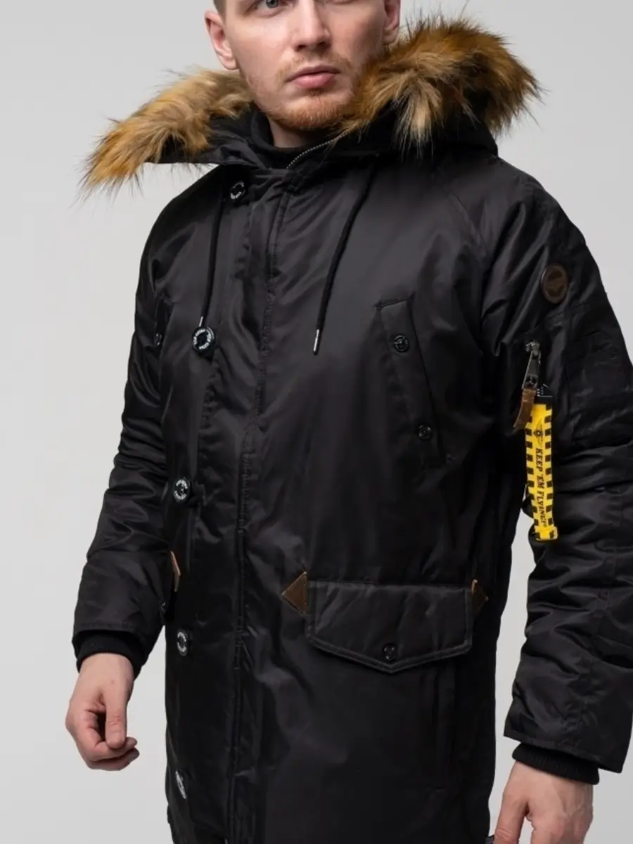 Куртка аляска Top Gun N-3B Parka 2XL Black (TGN-3BB2XL) - фото 2