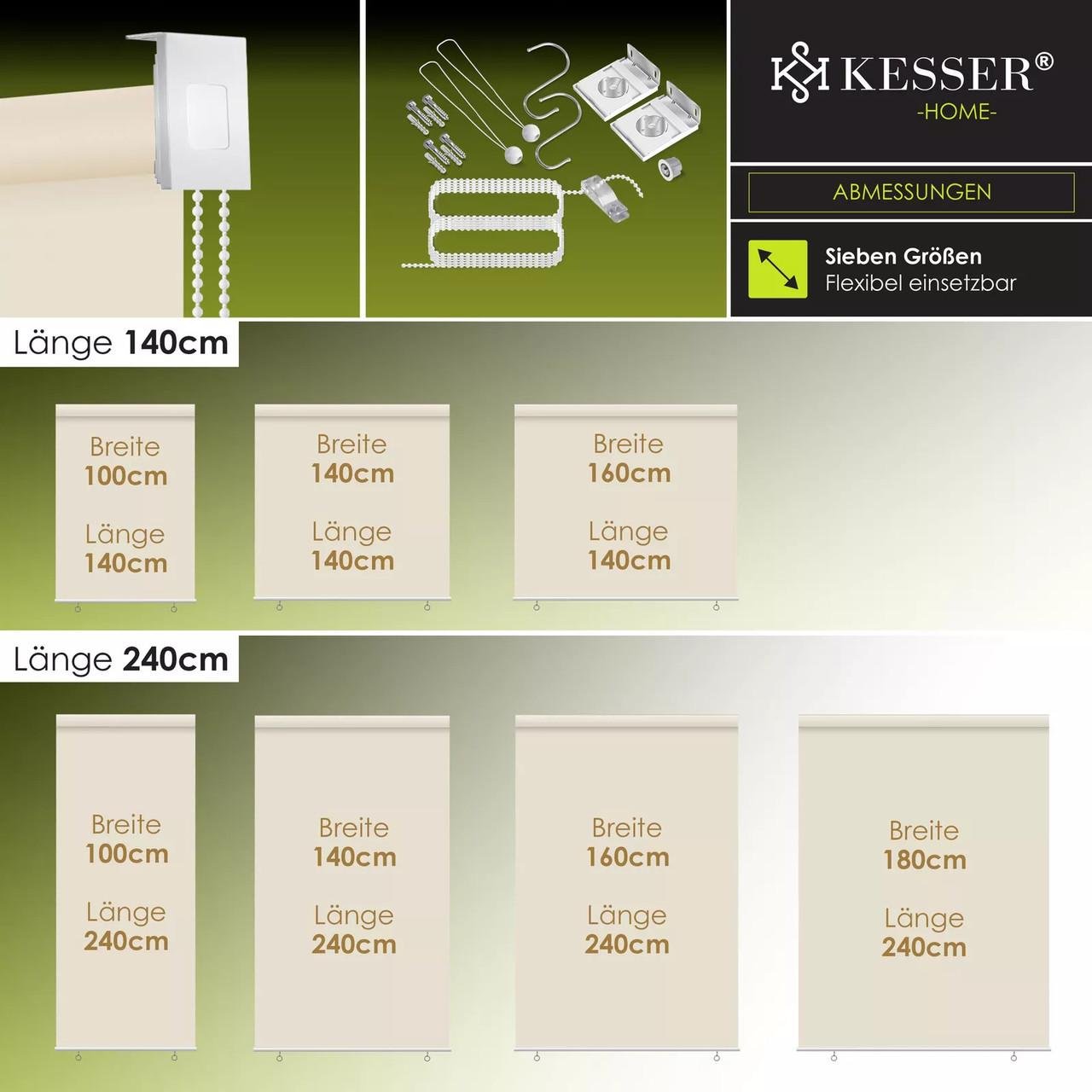 Роллеты солнцезащитные вертикальные KESSER 100х140 см Бежевый - фото 2 Роллеты солнцезащитные вертикальные KESSER 100х140 см Бежевый - фото 2