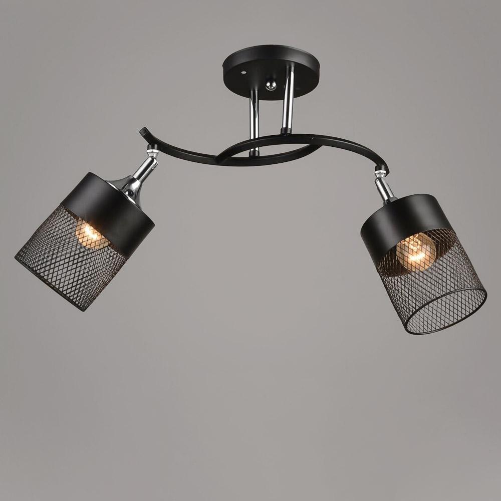 Люстра потолочная Lighthouse SRS-19479/2 BK+CH Хром/Черный