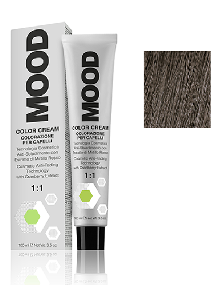 Крем-краска для волос Мood Сolor с аммиаком 100 мл 7/1 Пепельный блонд