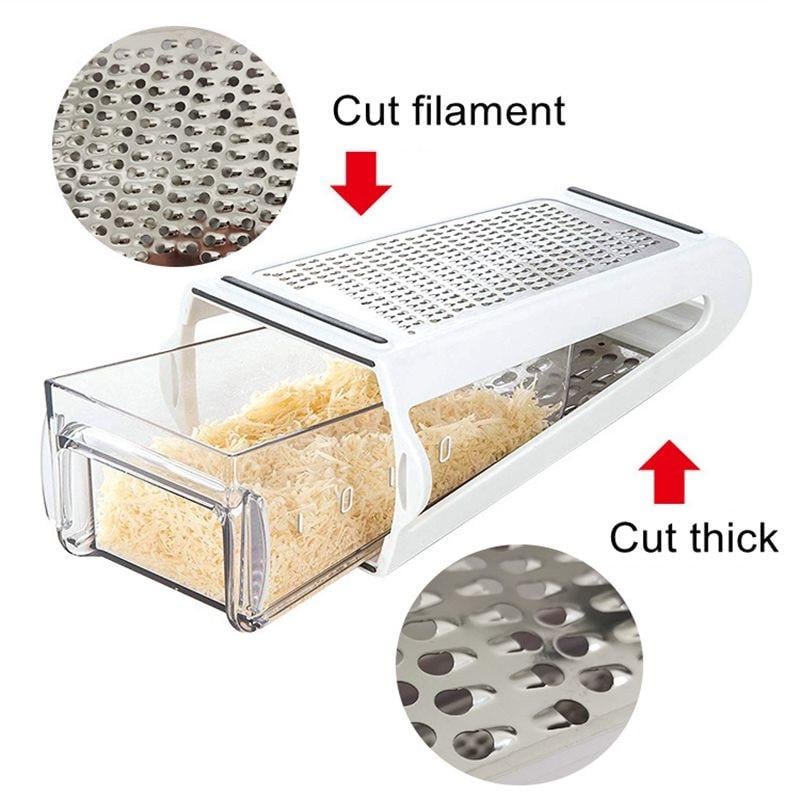 Терка кухонна двостороння з контейнером - фото 2 Терка кухонна двостороння з контейнером - фото 2