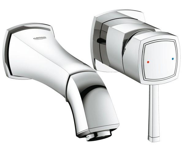 Смеситель для раковины настенный Grohe на два отверстия Grandera 19929000 (25467)