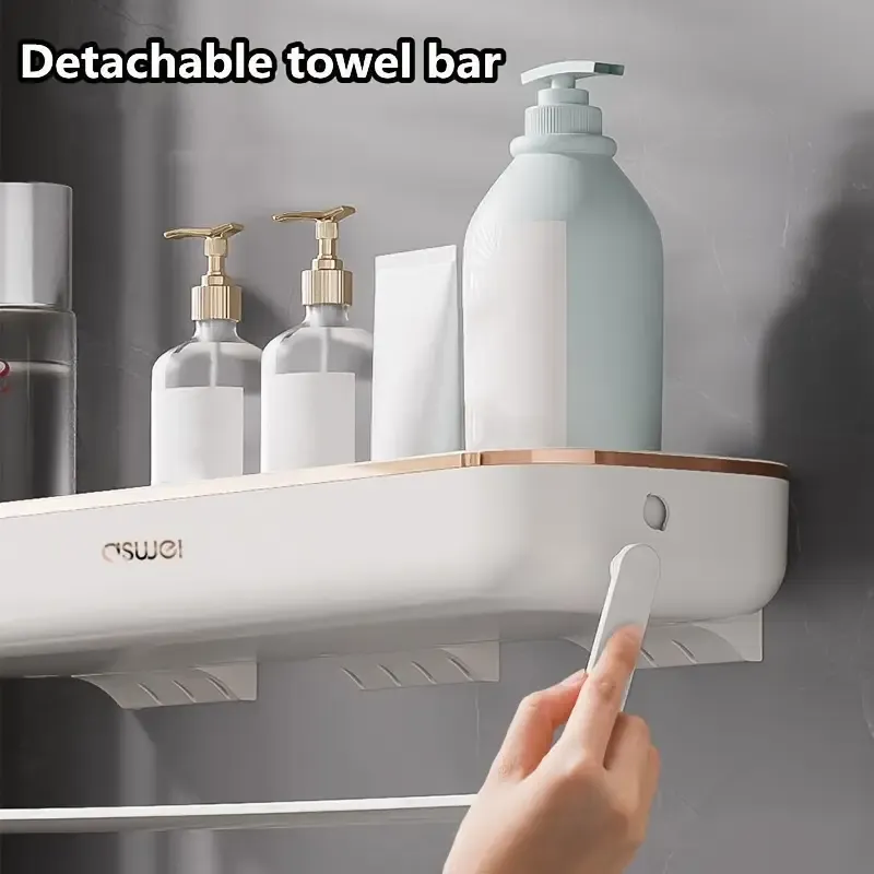 Полиця-органайзер для ванної з тримачем 42х12х5 см - фото 3 Полиця-органайзер для ванної з тримачем 42х12х5 см - фото 3