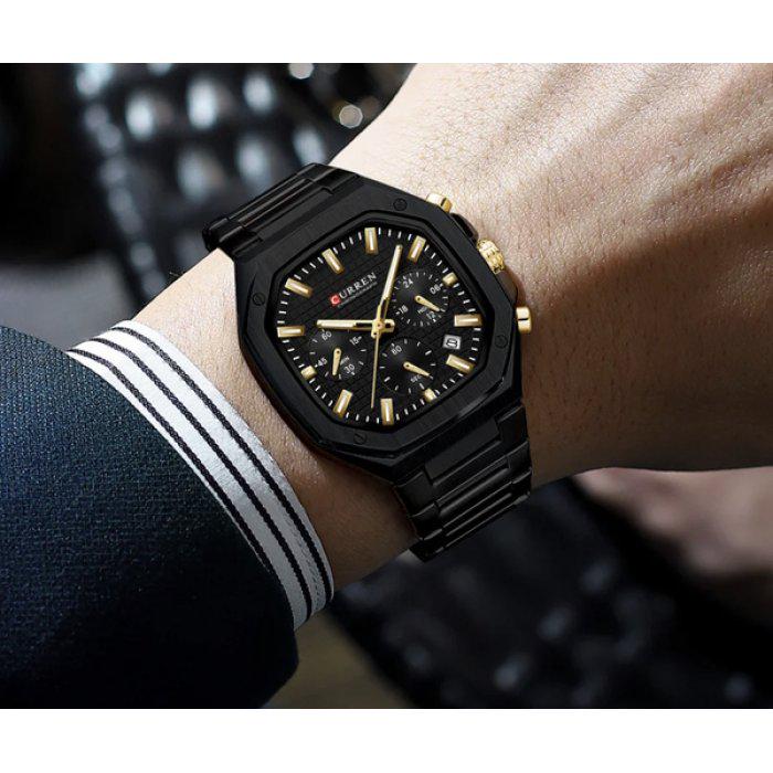 Наручные часы мужские Curren Mentor Black (1635) - фото 3