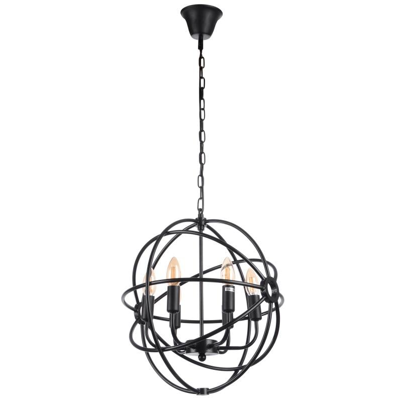 Люстра стельова лофт Brille BL-356S/6 E14 BK