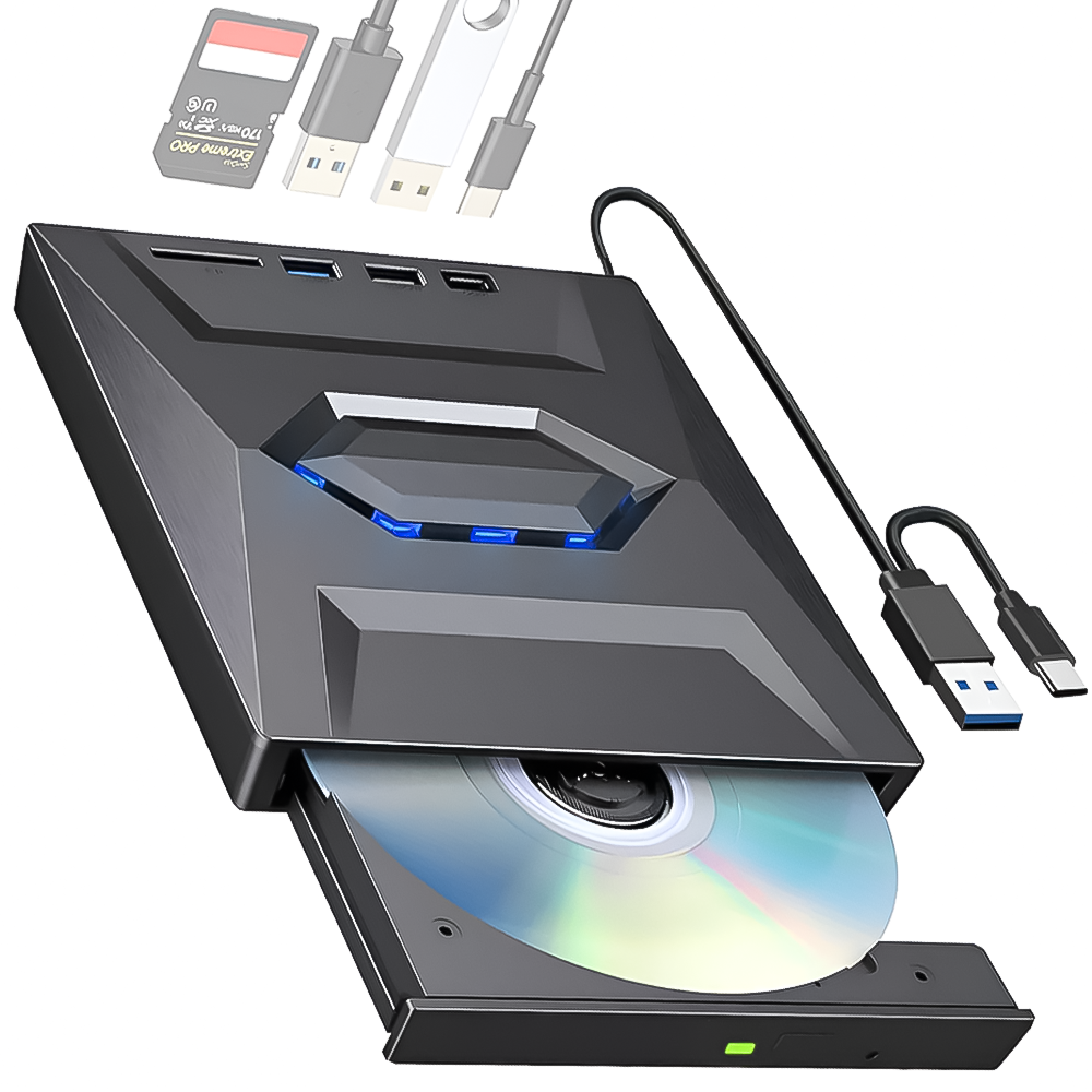 Дископривод внешний оптический Addap USB 3.0/Type-C EDB-03 CD-RW DVD-RW - фото 2 Дископривод внешний оптический Addap USB 3.0/Type-C EDB-03 CD-RW DVD-RW - фото 2