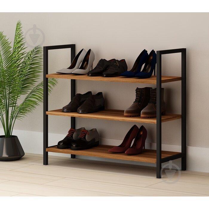 Тумба для обуви GoodsMetall в стиле Лофт 700х800х300 ПО103