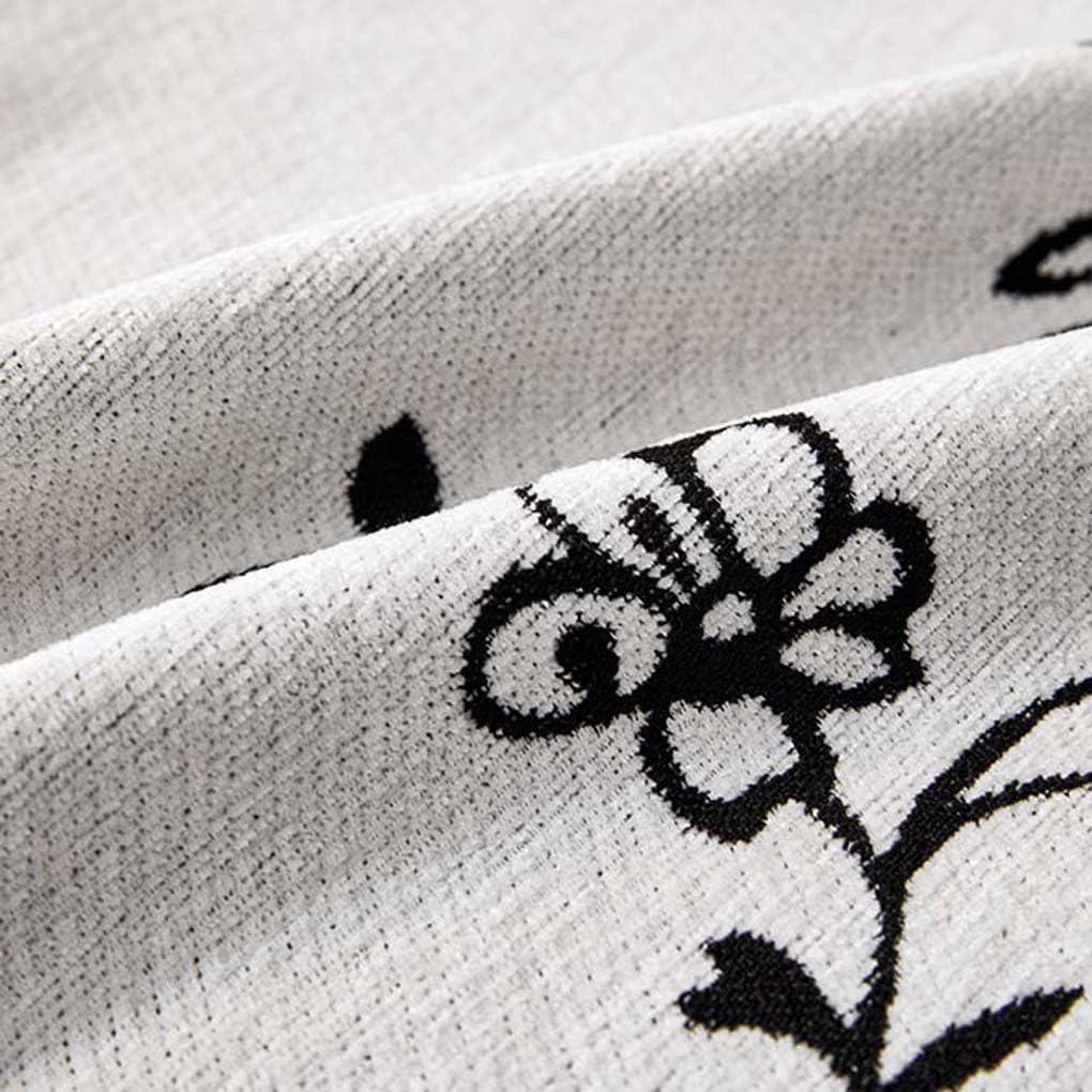 Плед покривало на диван та ліжко для м'яких меблів з чорним квітковим візерунком 180х230 см Білий - фото 4