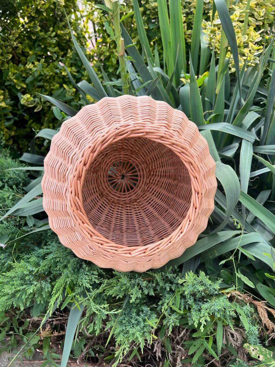 Абажур плетеный из лозы 30х30 см (27271830) - фото 8