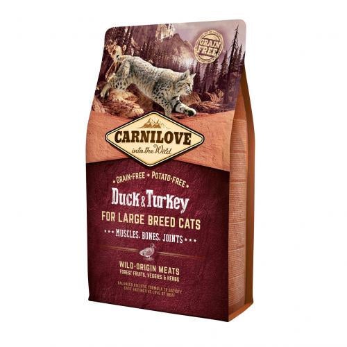 Корм для кошек Carnilove Cat Large Breed крупных пород утка и индейка 2 кг (27523851)