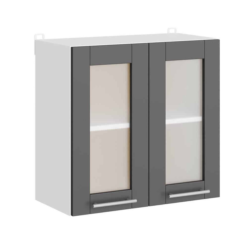 Кухонный модуль витрина Еверест Эко 600 60х30х58 см Дуб крафт Белый/Графит (DTM-071004)