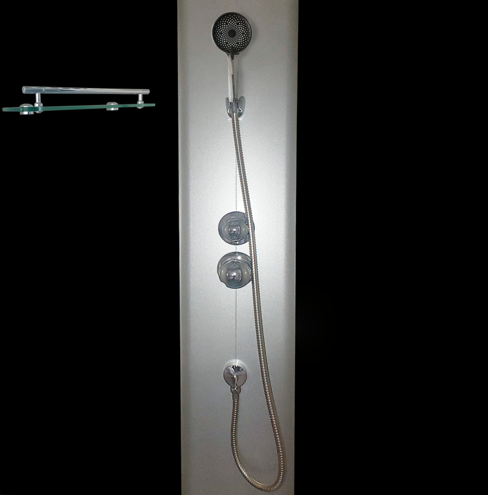 Бокс душевой MIXXUS STRONG SB02-90x90x215-GR без гидромассажа с низким поддоном Satin (MI6887) - фото 4