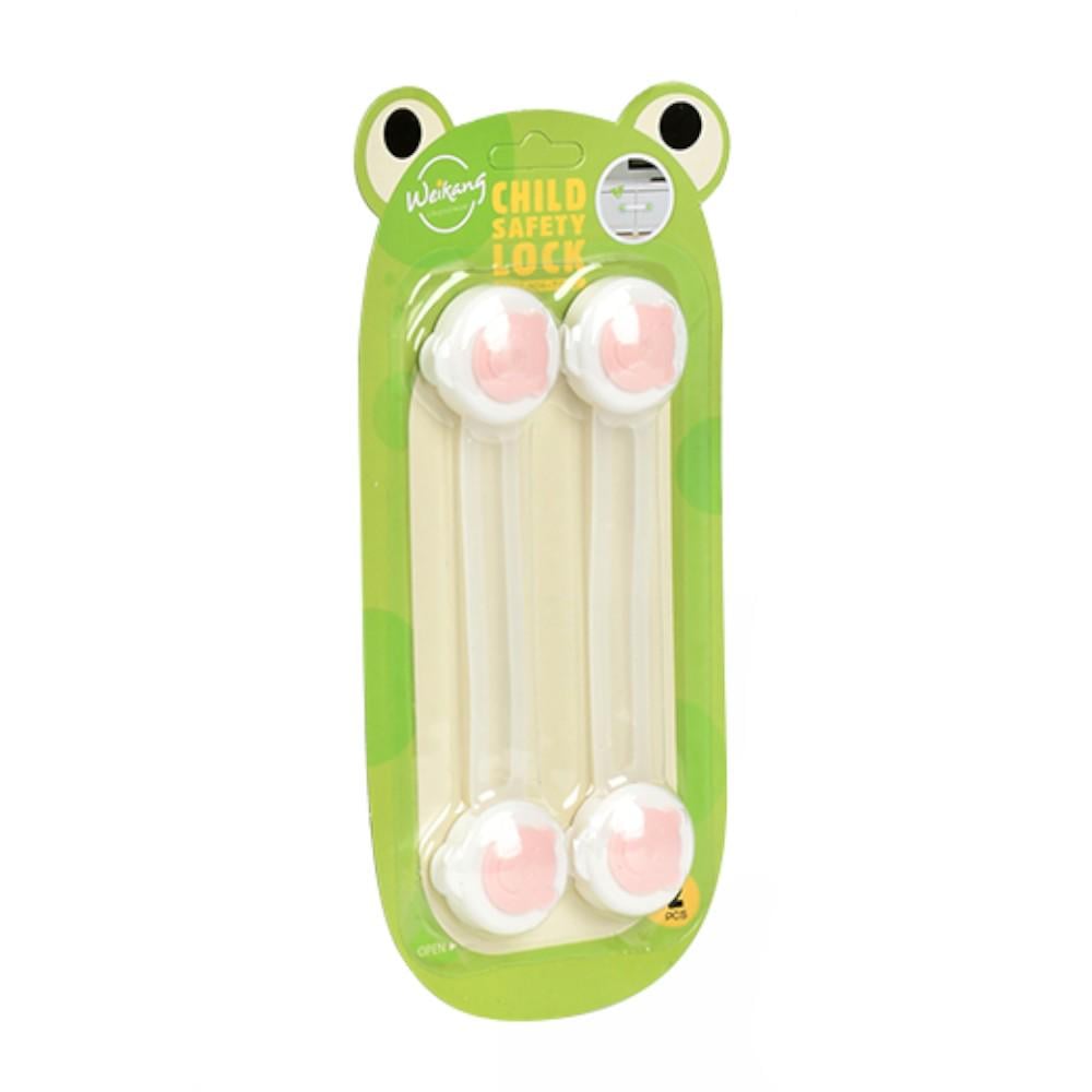 Набор блокировщиков на двери Weikang R94780 2 шт. 16х3,5 см Прозрачный/Бело-розовый - фото 1 Набор блокировщиков на двери Weikang R94780 2 шт. 16х3,5 см Прозрачный/Бело-розовый - фото 1