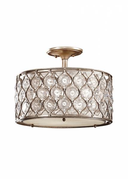 Люстра кришталева Feiss Lucia 40,6x31,8 см Сріблястий (FE-LUCIA-SF)