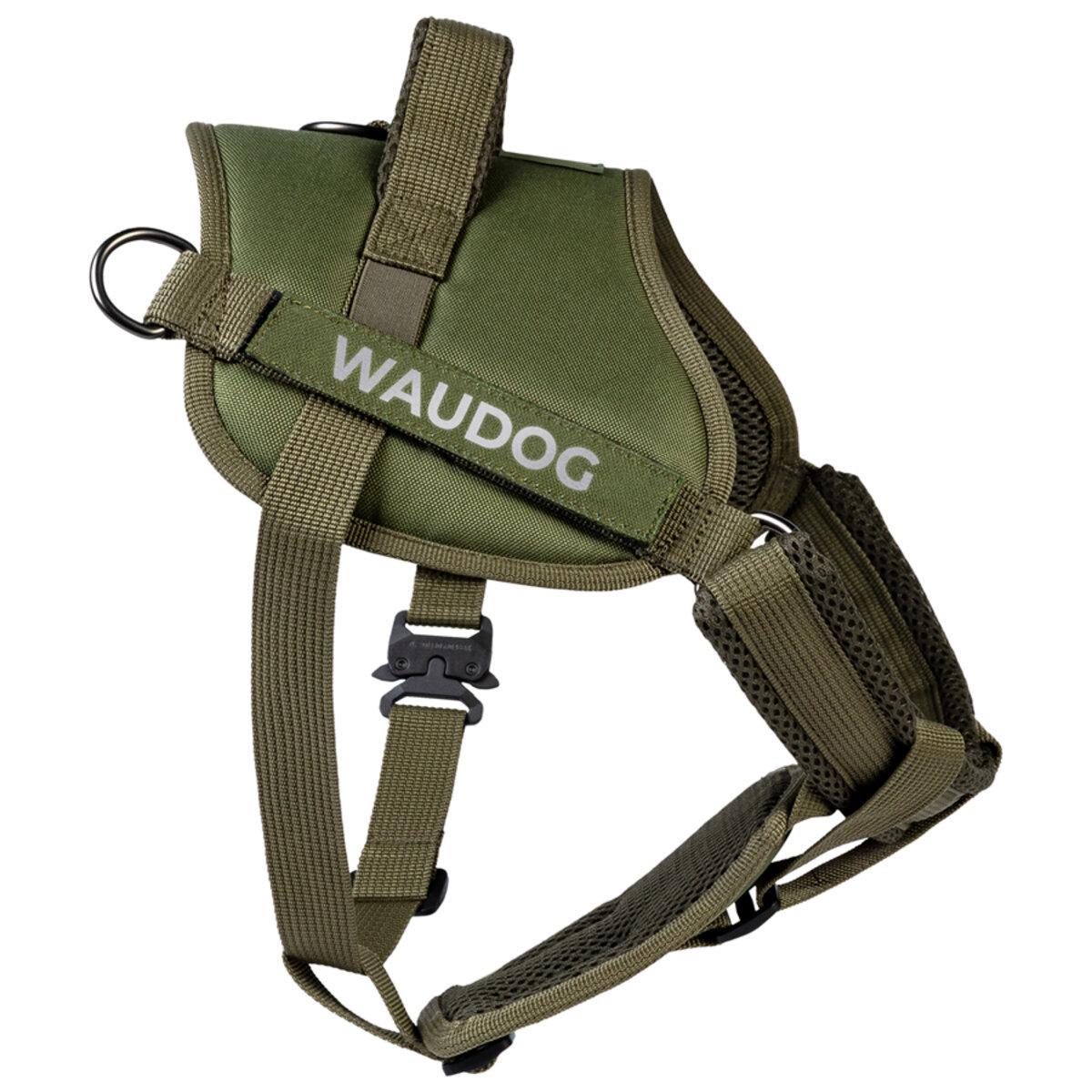 Шлея для служебных собак Waudog PRO-2 светоотражающий/металлический фастекс XS 35-45 см Хаки (688031 Col)