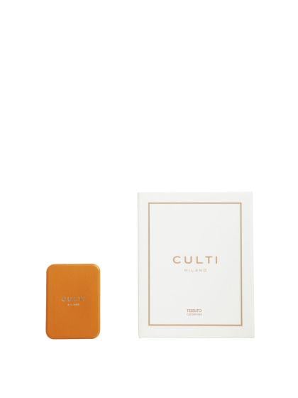 Ароматизатор в авто шкіряний CULTI Milano ORANGE TESSUTO (PCDAUTTES73X53ORA0000)