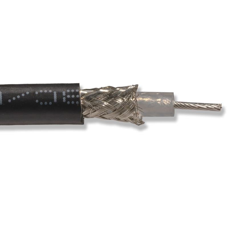 Кабель коаксіальний Kingsignal UL1354 50 Ом 1 м 0,9 мм d 4,95 мм Чорний (000045072) - фото 2