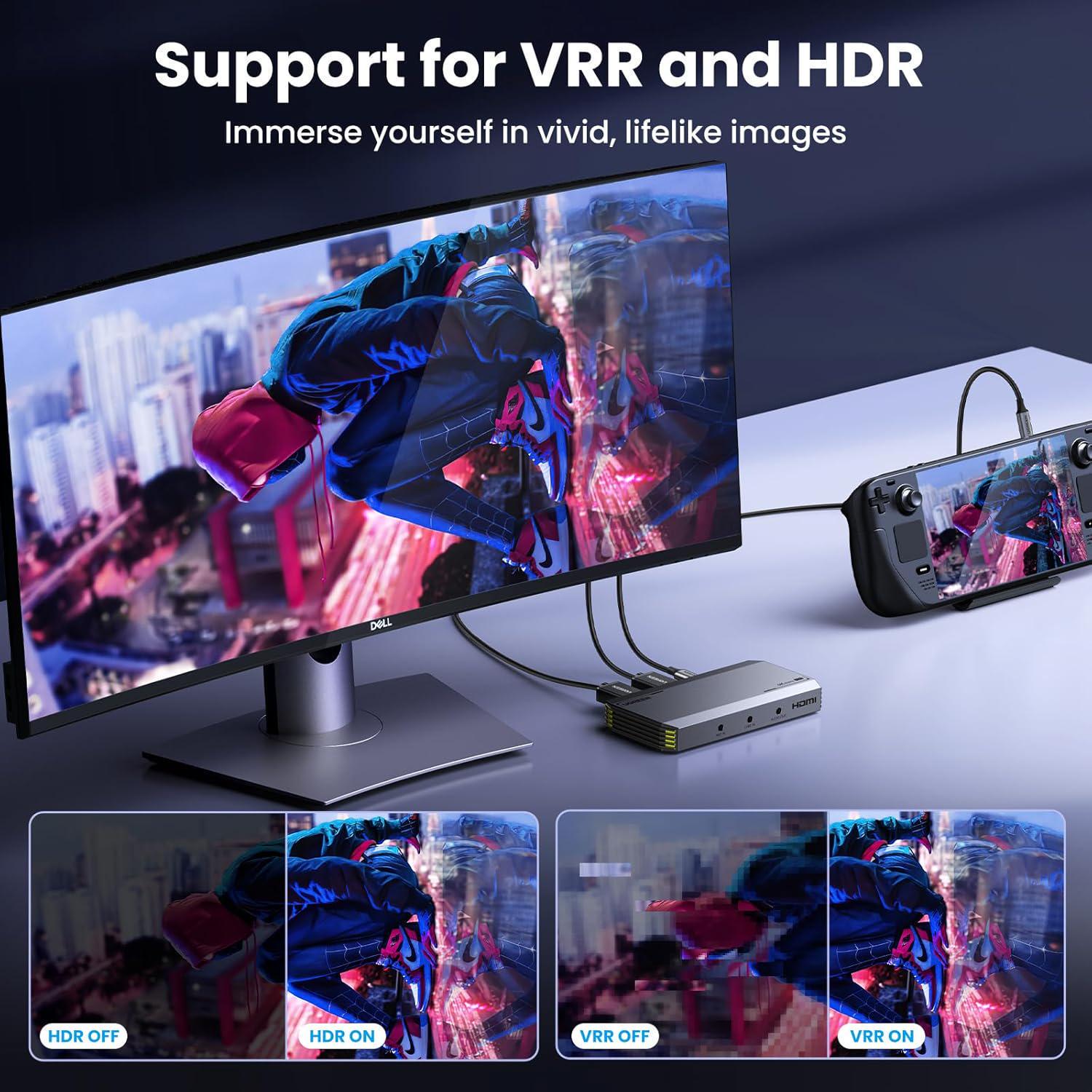 Карта відеозахоплення USB Ugreen 4K 60Hz 1080p Сірий (25173) - фото 9 Карта відеозахоплення USB Ugreen 4K 60Hz 1080p Сірий (25173) - фото 9