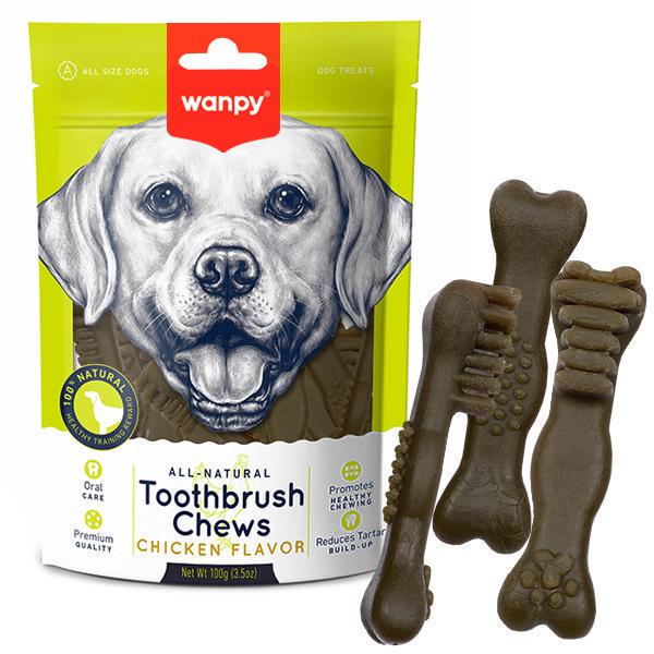 Лакомство для собак Wanpy Toothbrush Chews Chicken 0,1 кг