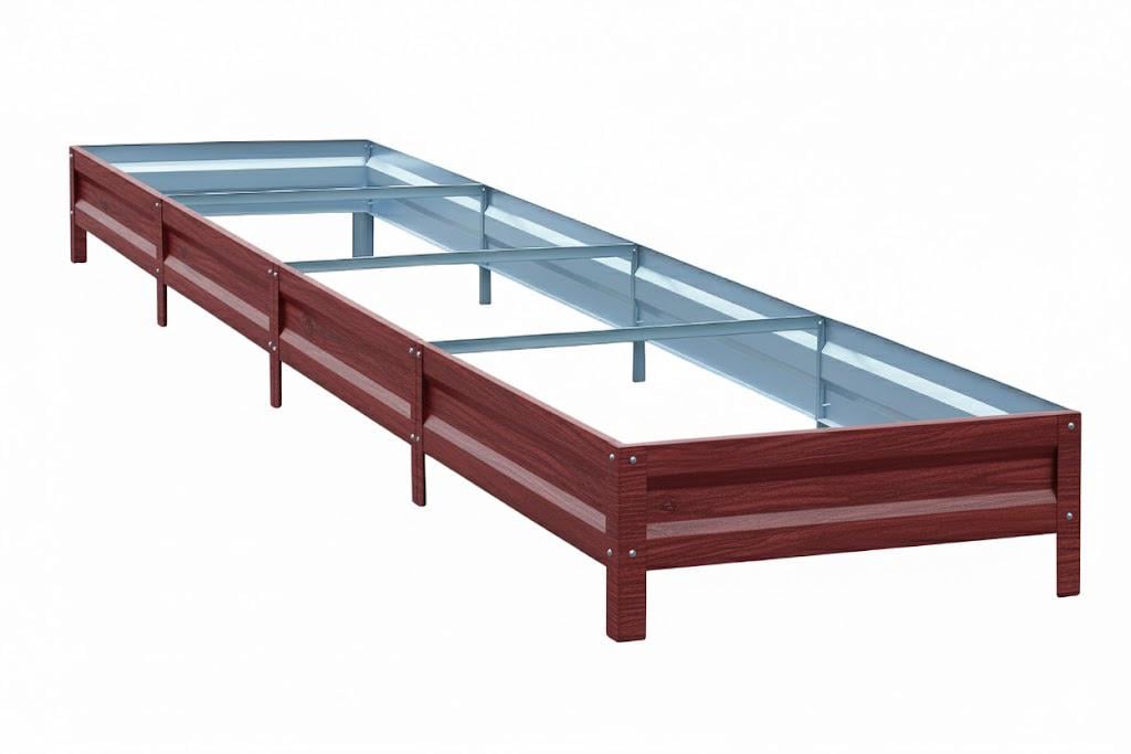 Грядка оцинкованная SIMBUD 0,65 мм 4х0,8 м Maroon Multii