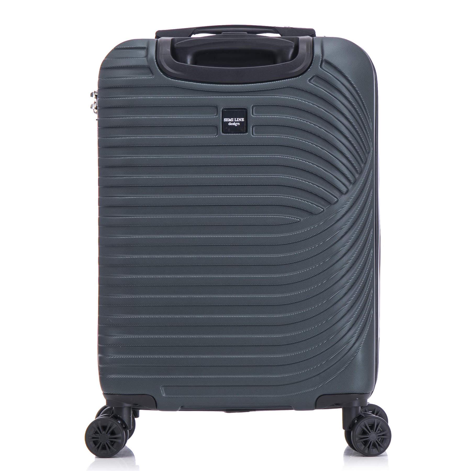 Чемодан SEMI LINE 20" S Navy-Green (T5865-1) - фото 4