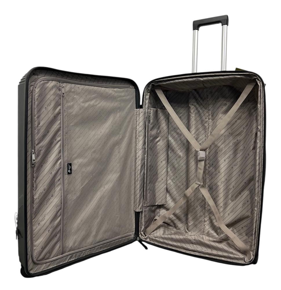 Валіза мала під ручну поклажу Airtex 647 поліпропілен S Сірий - фото 3