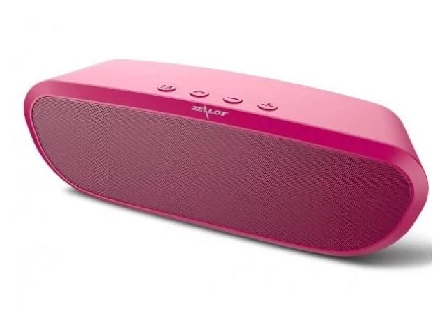 Колонка Zealot S9 Bluetooth Pink - фото 1