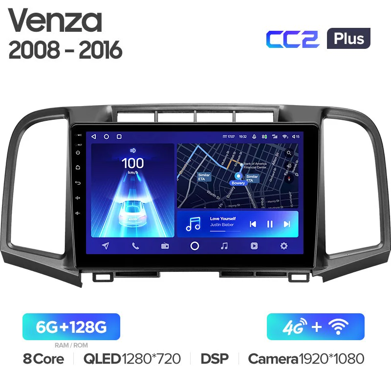 Автомагнитола штатная Teyes для Toyota Venza 2008-2016 Android CC2-PLUS 6+128G Wi-Fi (1464271759) - фото 2