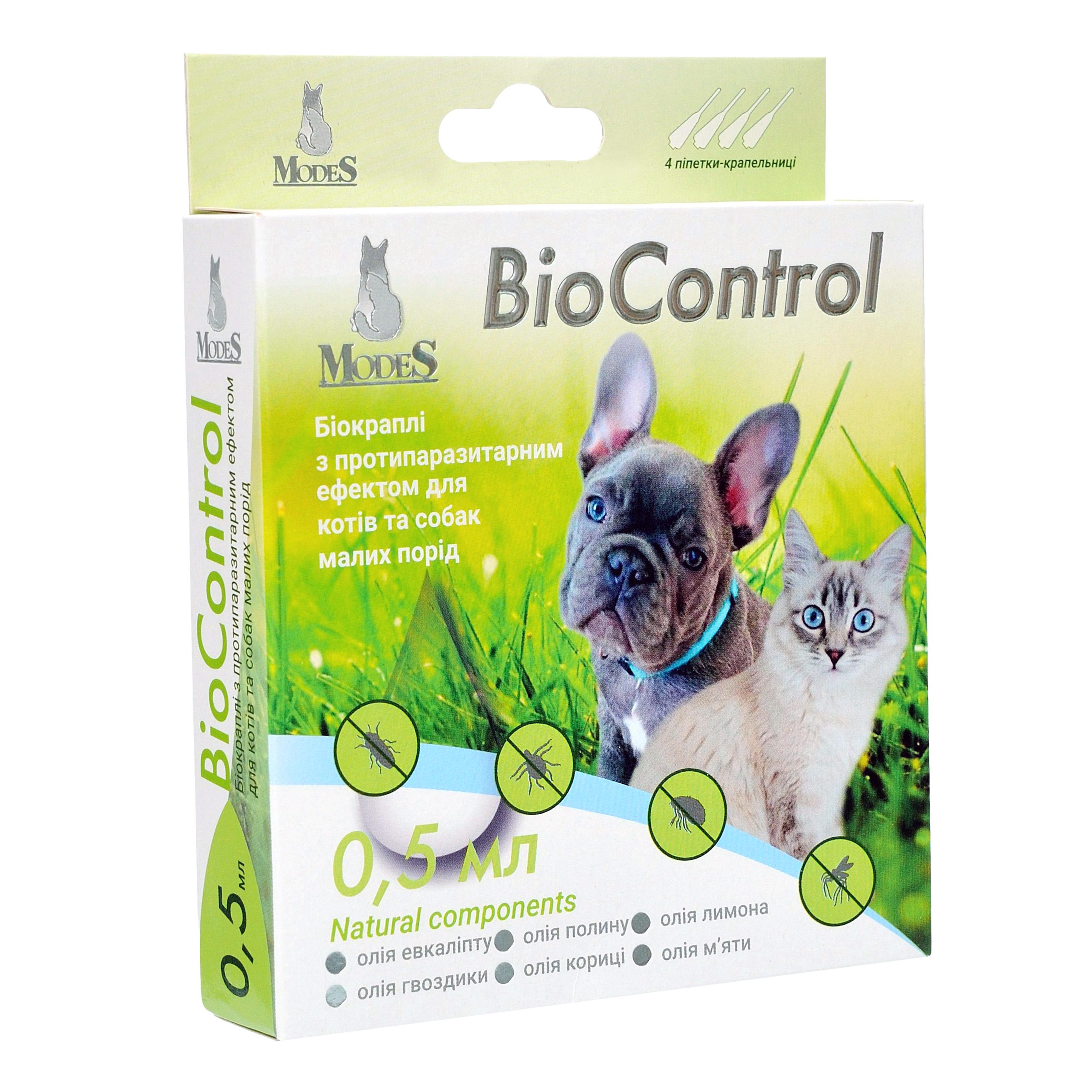 Біокраплі ModeS BioControl з протипаразитарним ефектом для котів/собак малих порід 0,5 мл (27850341) - фото 4 Біокраплі ModeS BioControl з протипаразитарним ефектом для котів/собак малих порід 0,5 мл (27850341) - фото 4