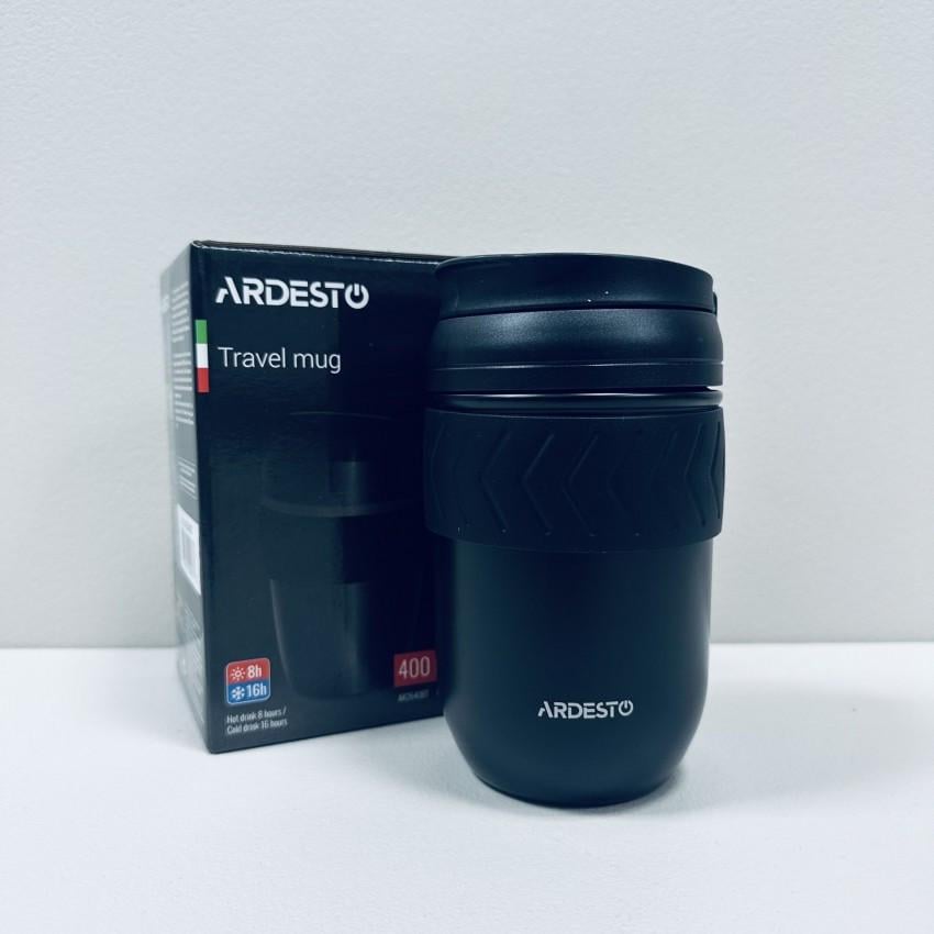 Термочашка з нержавіючої сталі 400 мл Ardesto Cosy AR2640BT Чорний (2582045783)