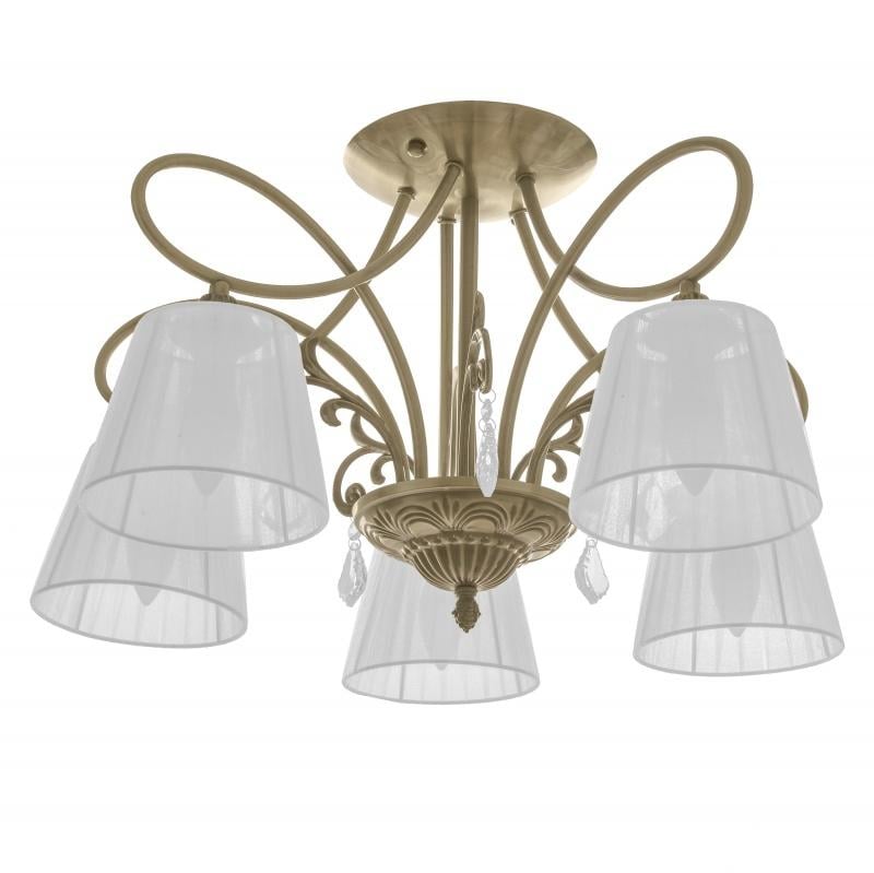 Люстра классическая Brille BKL-487S/5 E14 AB с абажуром