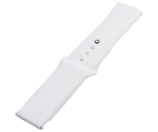 Ремешок Silicone Button Design для Samsung/Amazfit/Huawei 20 мм White Ремешок Silicone Button Design для Samsung/Amazfit/Huawei 20 мм White