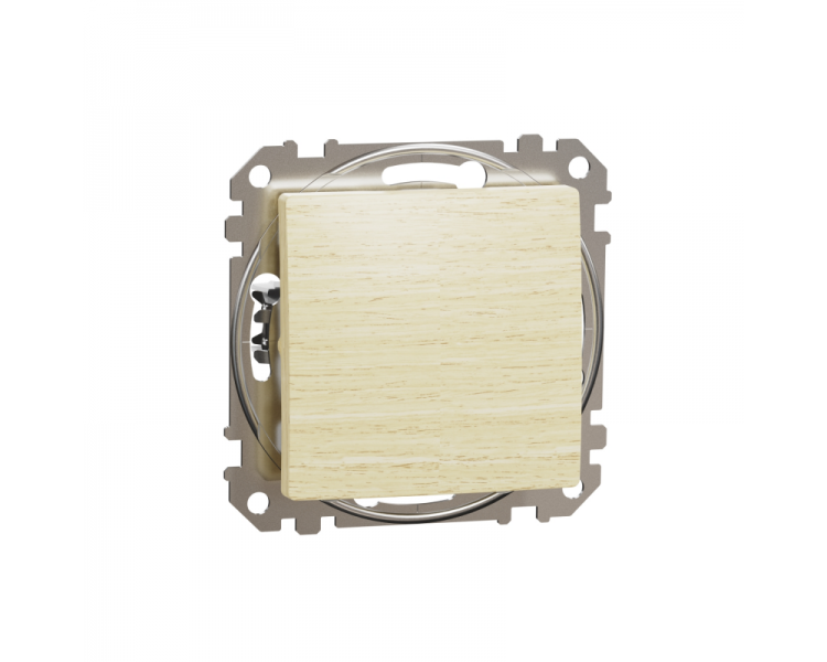 Вимикач одноклавішний Schneider Electric Sedna Design&Element ABS-UV Береза (SDD180101)