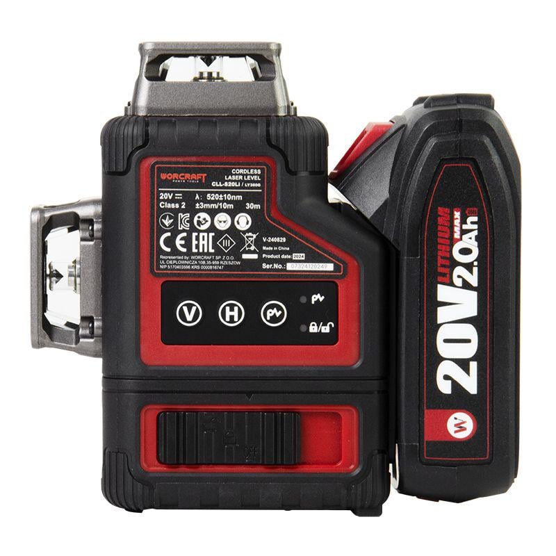 Лазерний рівень акумуляторний Worcraft 3D XCUBE026 (13279) - фото 4