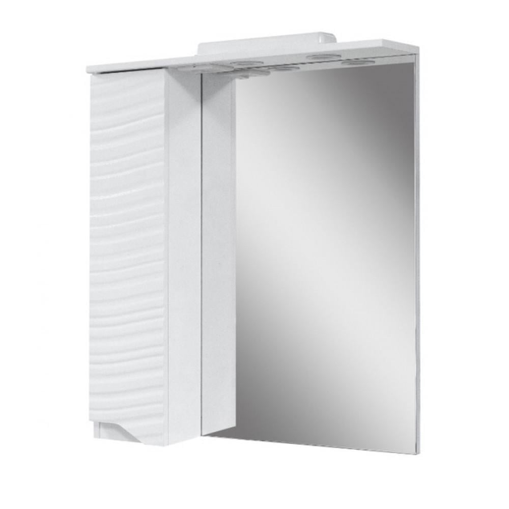 Зеркало для ванной комнаты Атланта 60" со шкафчиком Белый (1929301369)