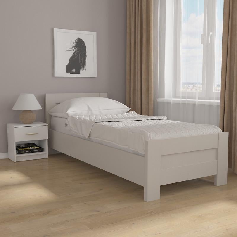 Кровать односпальная с ламелями 860х2076х860 мм Кашемир (IDM-20ksh)