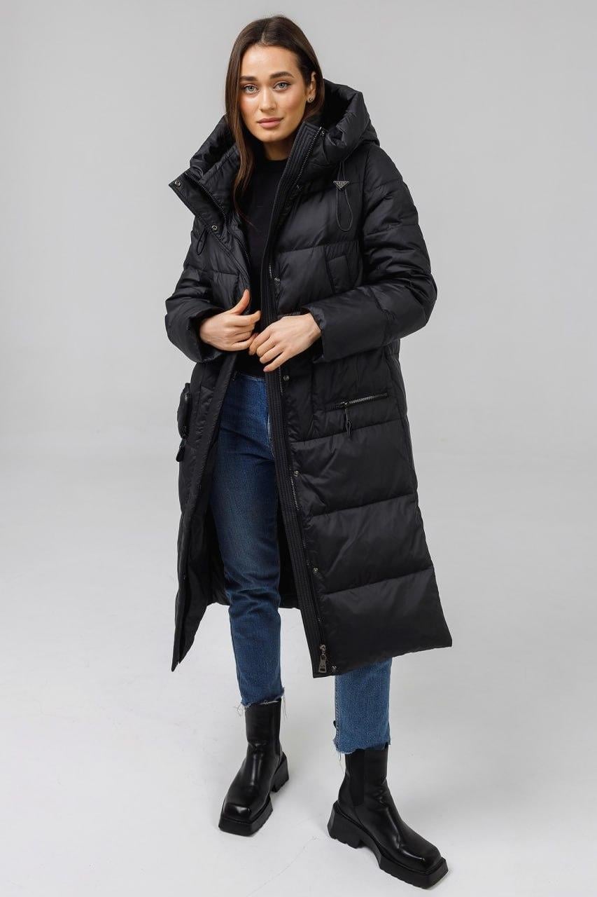 Пуховик женский Lora р. 44 Черный (208s\44)