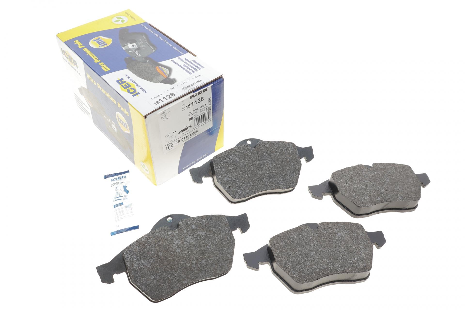 Колодки тормозные передние ICER для Opel Astra G 99-02/Vectra B 95-03/Calibra A 91-97/Saab 9-3 98-09 (181128) Колодки тормозные передние ICER для Opel Astra G 99-02/Vectra B 95-03/Calibra A 91-97/Saab 9-3 98-09 (181128)